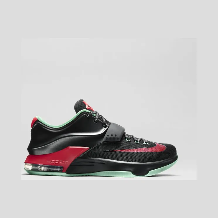Nike KD 7 ‘Good Apples’ Black/Action Red-Medium Mint (653996-063)