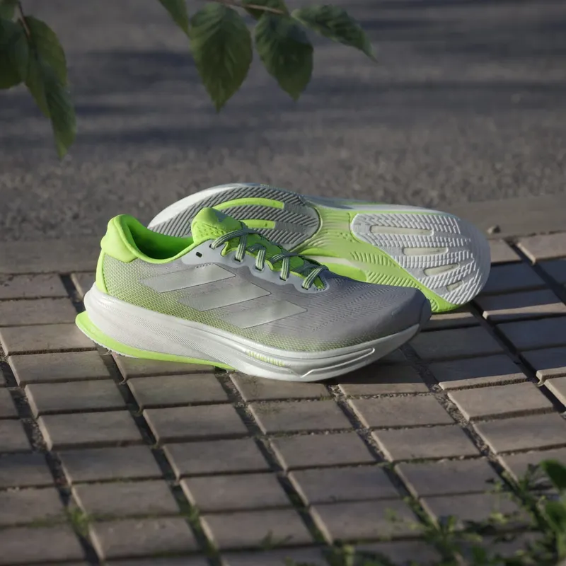 Adidas Supernova Rise 2 Running Shoes Halo Silver / Silver Metallic / Lucid Lemon (JS1888)