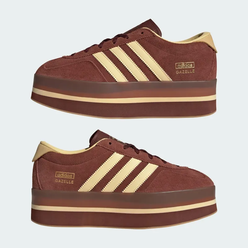 Adidas Gazelle Stack Fox Brown / Orange Tint / Gum (JS3928)