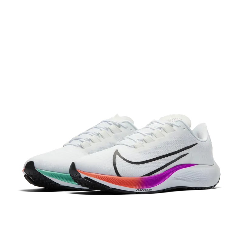 Nike Air Zoom Pegasus 37 White Multi-Color White/Hyper Violet-Spruce Aura-Flash Crimson (BQ9646-103)