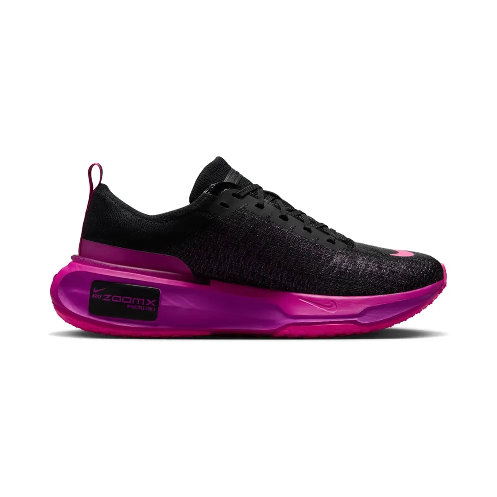 Nike ZoomX Invincible Run Flyknit 3 “Black / Vivid Purple” (DR2615-006)