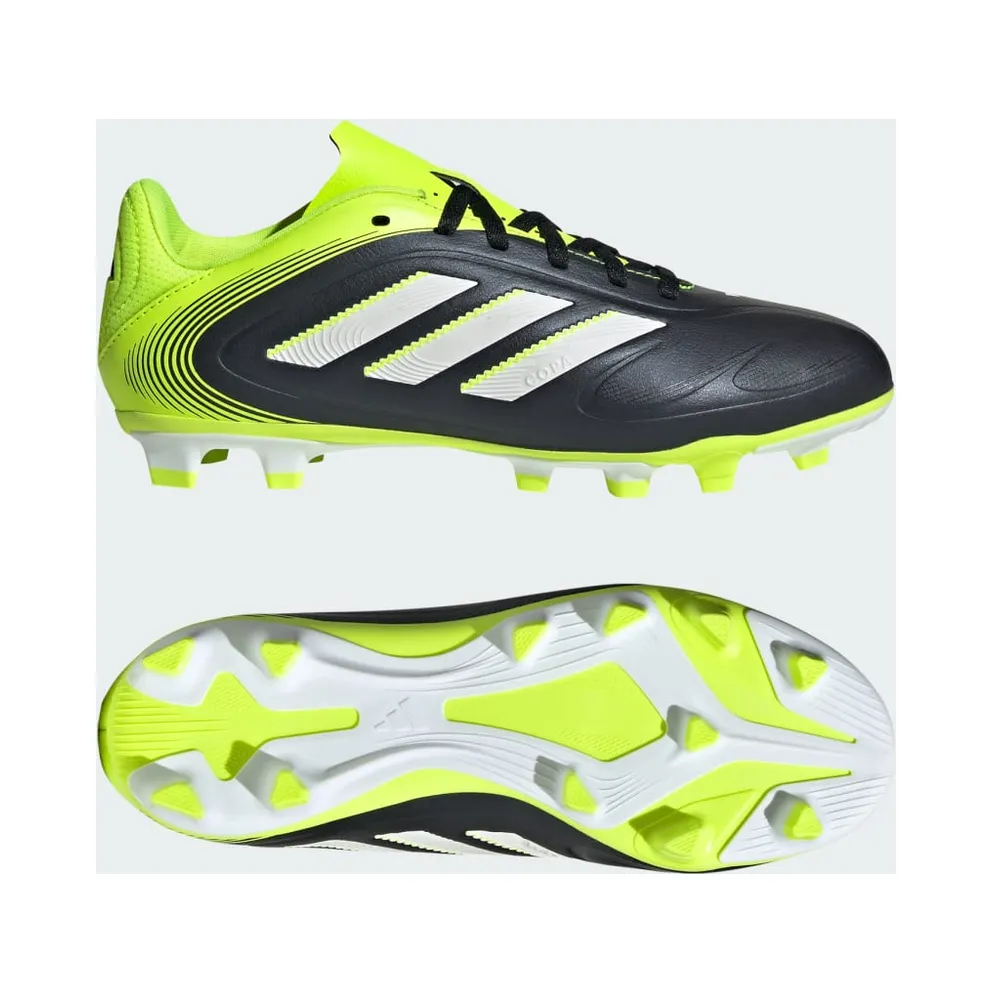 adidas Copa Pure 3 Club FG/MG Core Black Cloud White Lucid Lemon (JR2905)