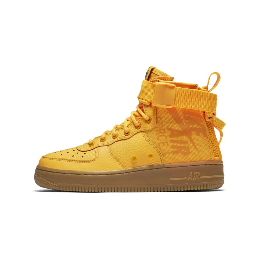 Nike SF Air Force 1 Mid Odell Beckham Jr (GS) Laser Orange/Laser Orange-Gum Medium Brown (AJ0424-800)