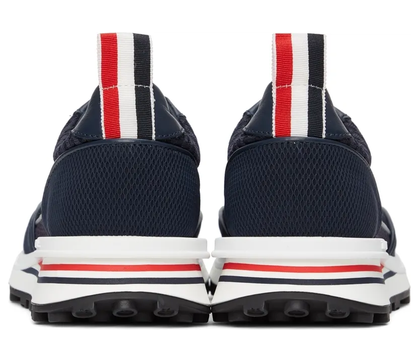 Thom Browne Navy Tech Runner Low Sneakers (FFD108B-03193) (2)