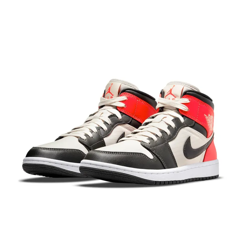 Air Jordan 1 Mid Light Orewood Brown – “Light Orewood Brown / Bright Crimson / White” (DQ6078-100)