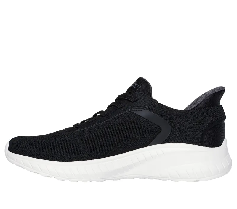 Skechers Slip-ins: BOBS Sport Squad Chaos – Solid Step – Black – “Black” (118312 BLK)