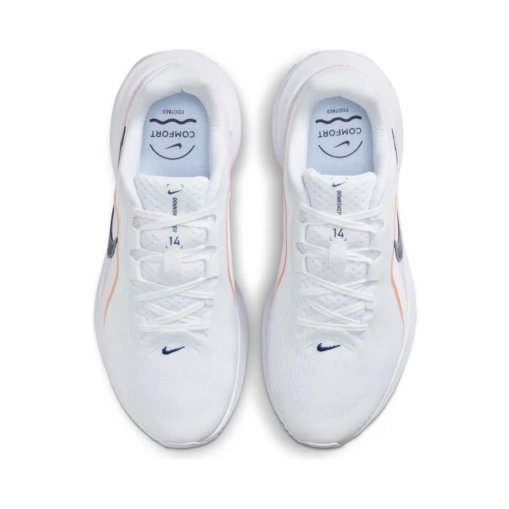 Nike Downshifter 14 White Pearl Pink Tangerine Blue Void (IB1899-104)