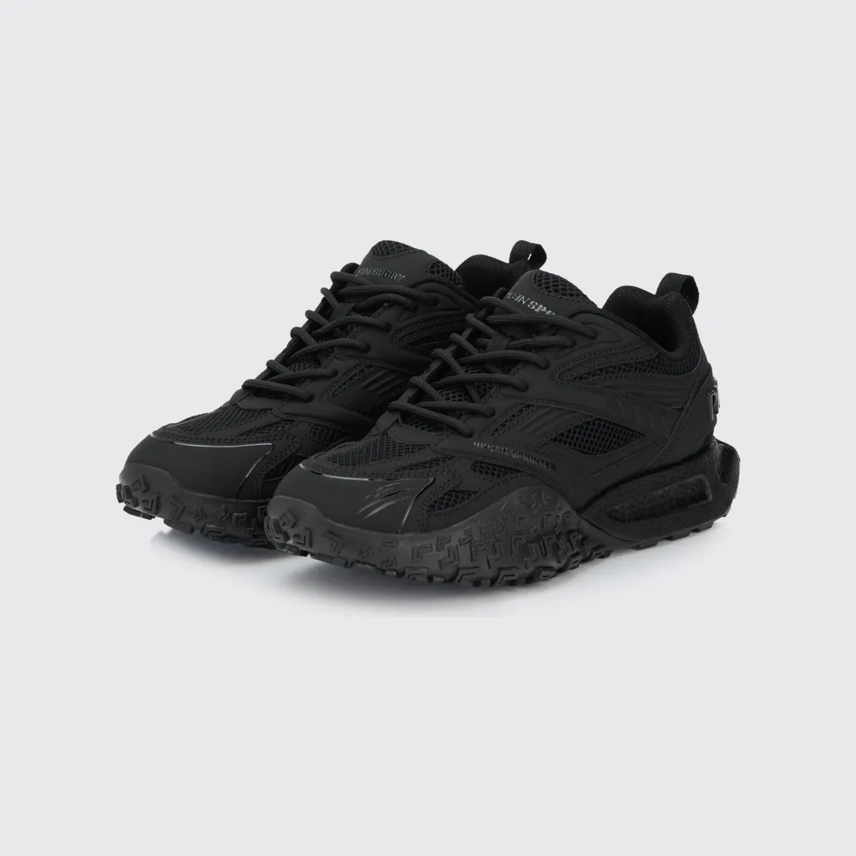 Plein Sport Urban Sprinter Mesh and Rubber Sneakers Black (SAFSUSC0933STE003N0202)