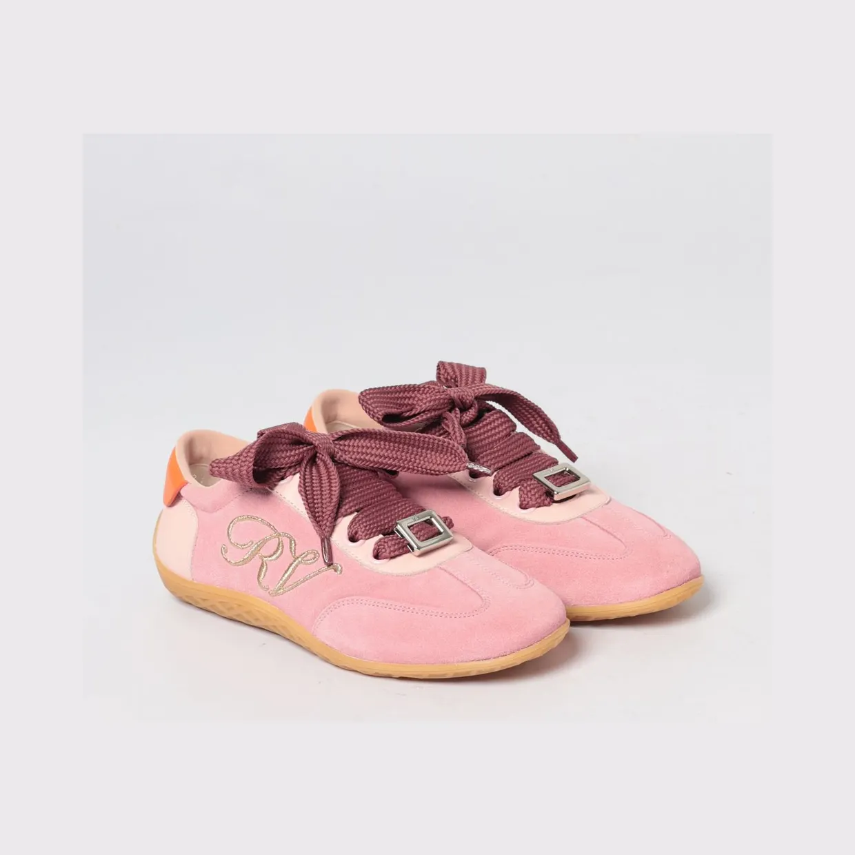 Roger Vivier Suede Sneakers Pink (RVW79342800IRA788V)