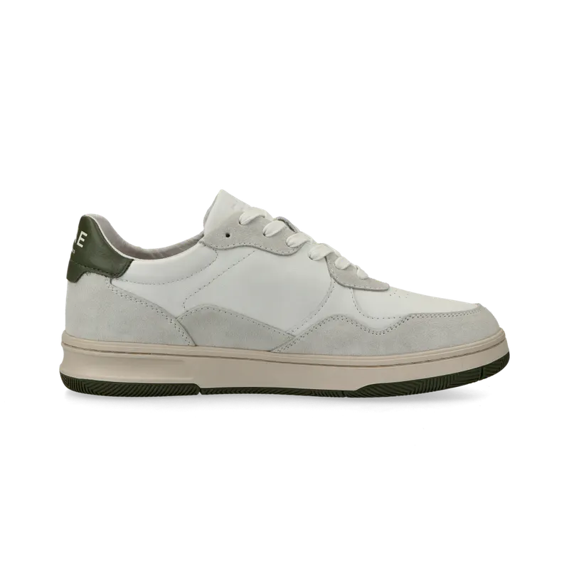 CLAE Elford (white leather olive) – CL23CEF01