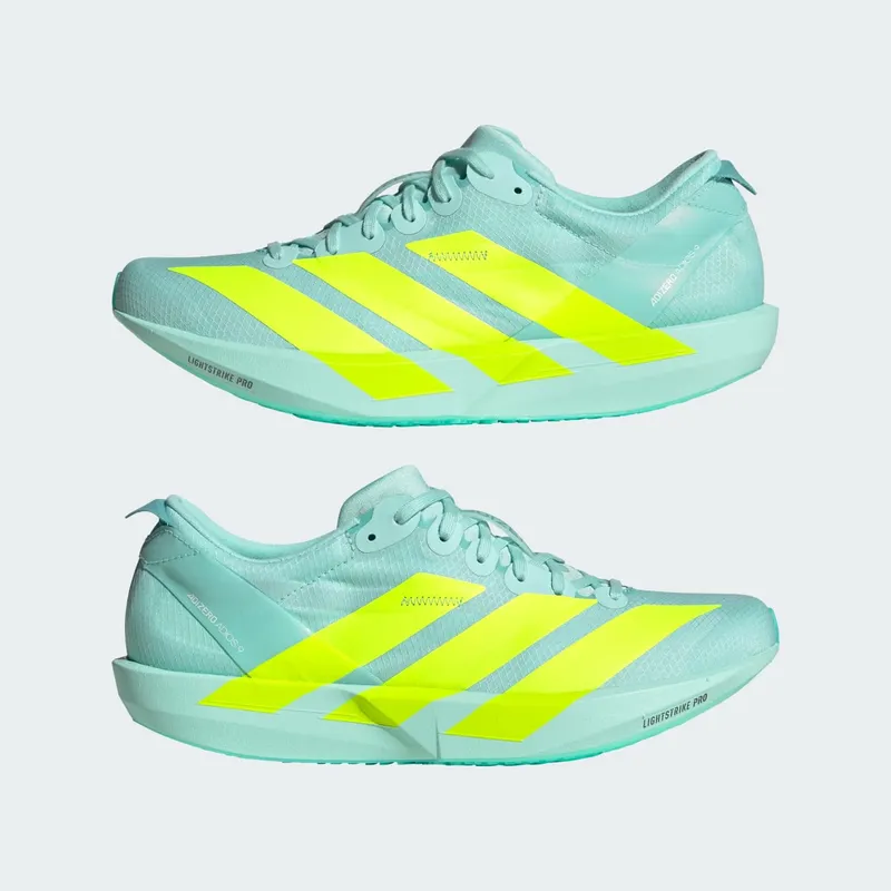 Adidas Adizero Adios 9 Running Shoes Semi Flash Aqua / Lucid Lemon / Mint Ton (JH5245)