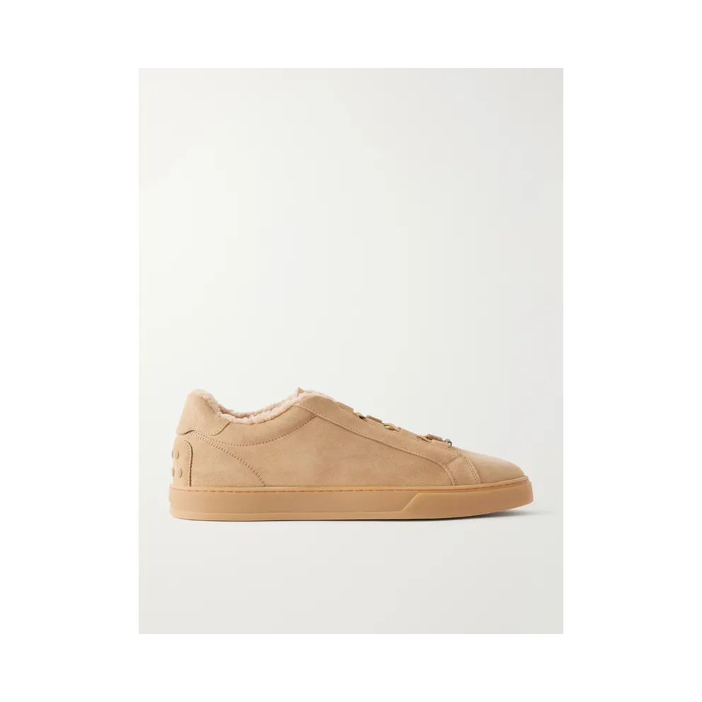 Tod’s Cassetta 04L Shearling-Lined Suede Camel (XXM04L0JF41RE0)