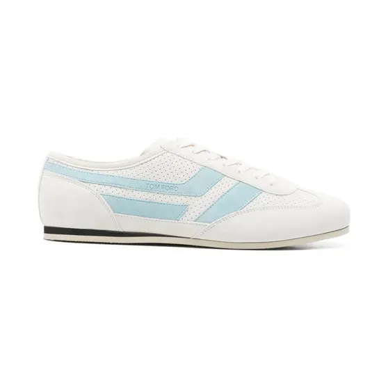 TOM FORD Brook sneakers met geperforeerde sneakers – Beige (J1595ICL128N)