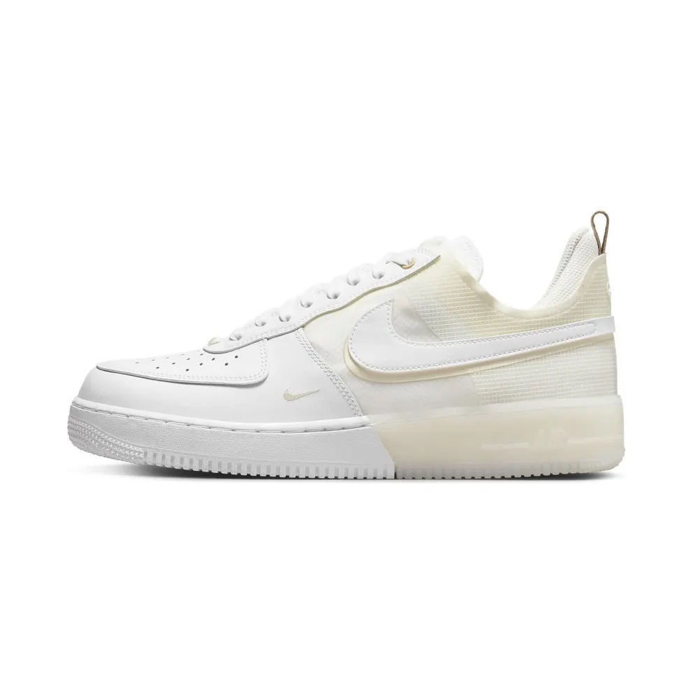 Nike Air Force 1 React Coconut Milk – “White / White-coconut Milk / Light Iron Ore” (DH7615-100)