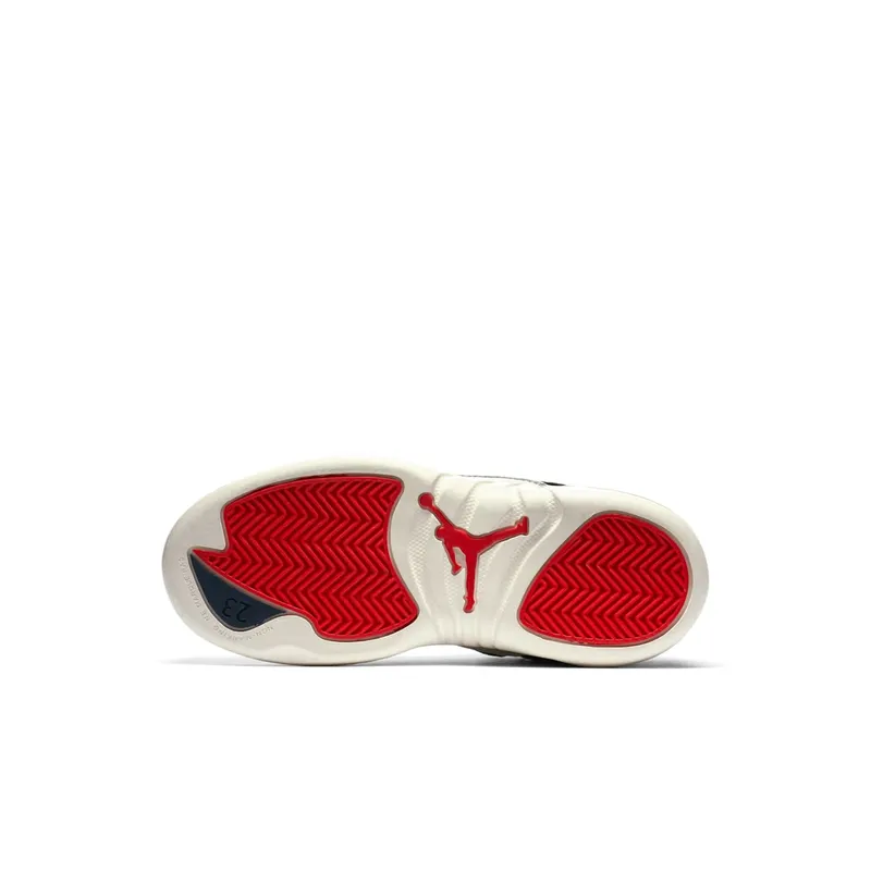 Jordan 12 Retro International Flight (PS) College Navy/University Red-Sail (BV8018-445)