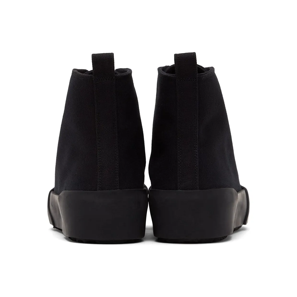 Jil Sander Black Canvas High-Top Sneakers (JI35546B_14350) (4)
