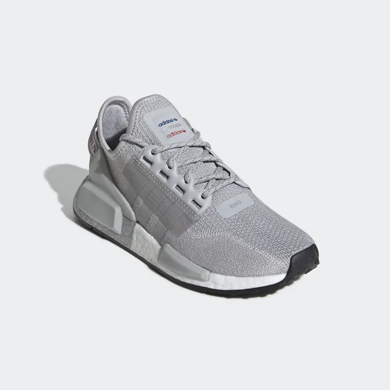 adidas NMD V2 Grey Two Silver Metallic (Youth) Grey Two/Silver Metallic/Core Black (FW8049)