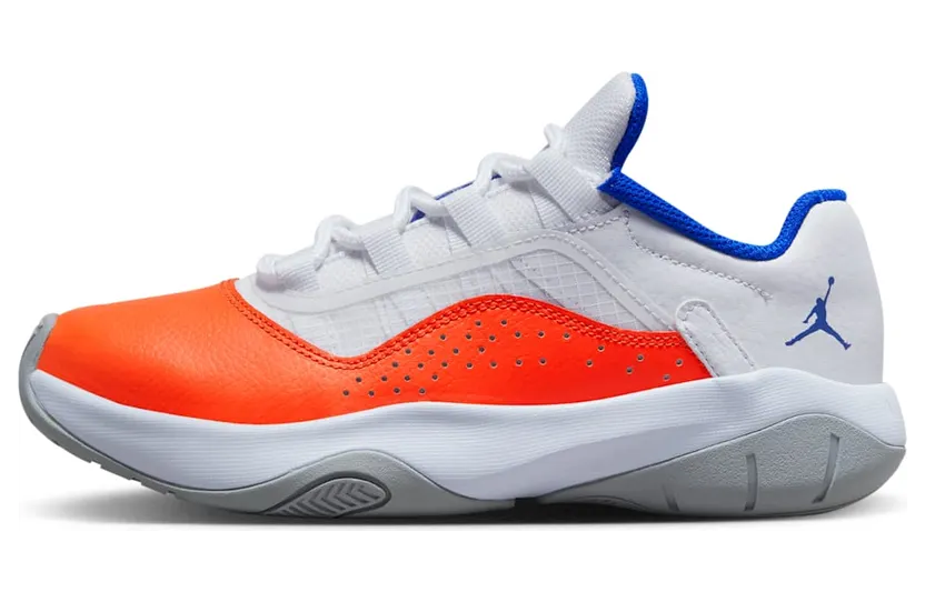 Jordan 11 CMFT Low GS “White Safety Orange Hyper Royal” (CZ0907-108)