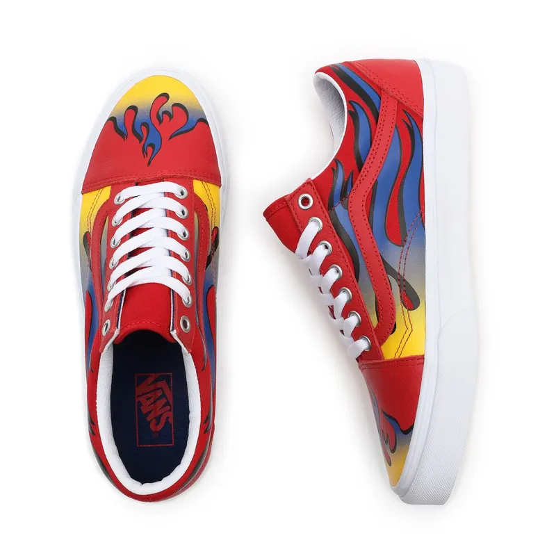 VANS Racer Old Skool Shoes (Red)