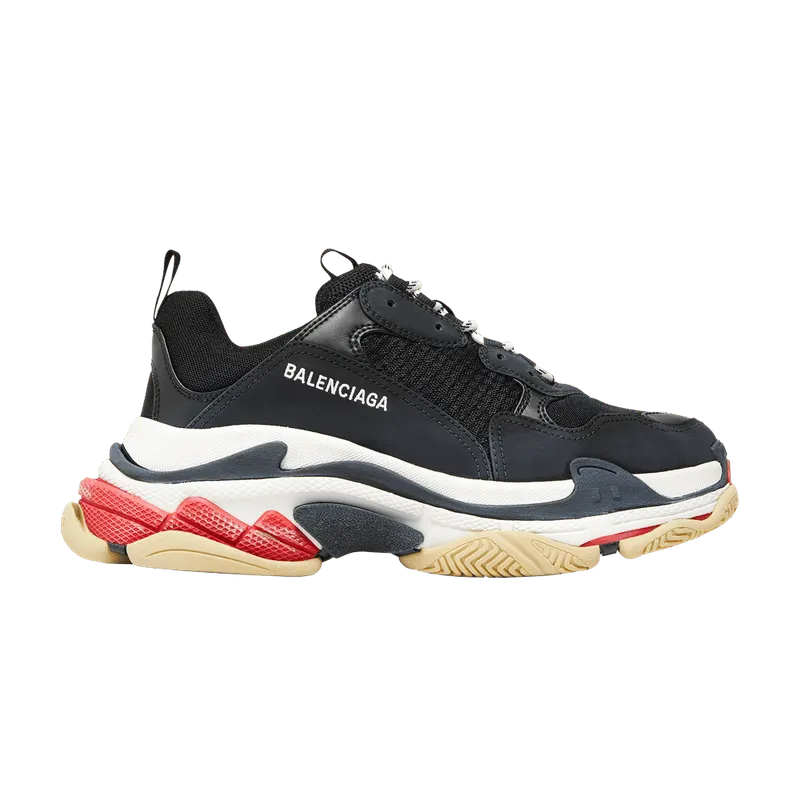 Balenciaga Triple S Black White Red (2018 Reissue) (533882W09O11000)