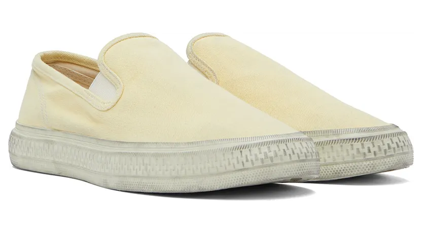 Acne Studios Black Ballow Tumbled Slip-On Sneakers (BD0159-) (4)