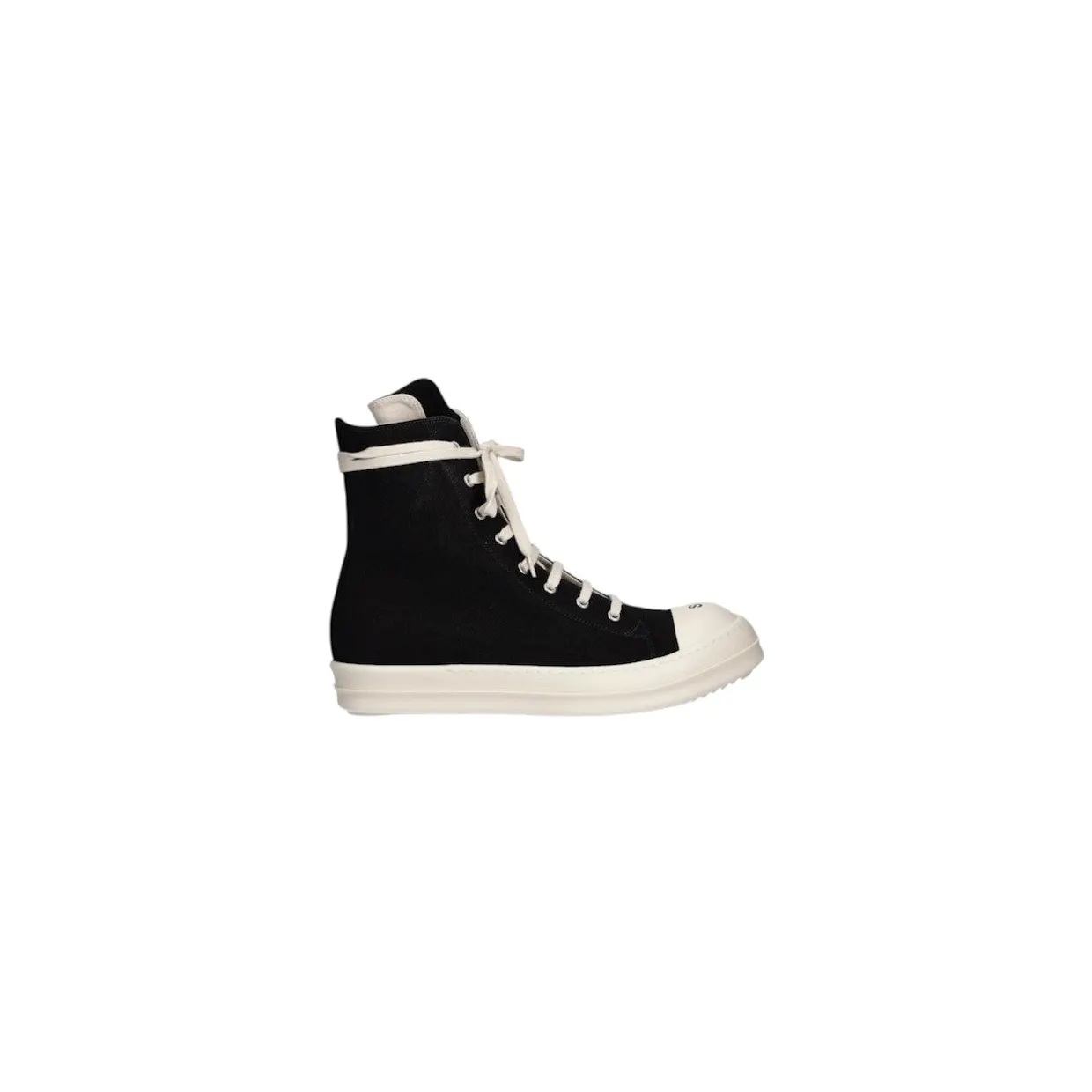 Rick Owens DRKSHDW High Sneaks So Black Milk (DU02E7800-DOEP5-73501)
