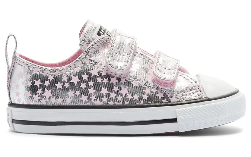 Converse Toddler She’s A Star Easy-On Chuck Taylor All Star Low Top Pink Glaze/silver/white (769706C)
