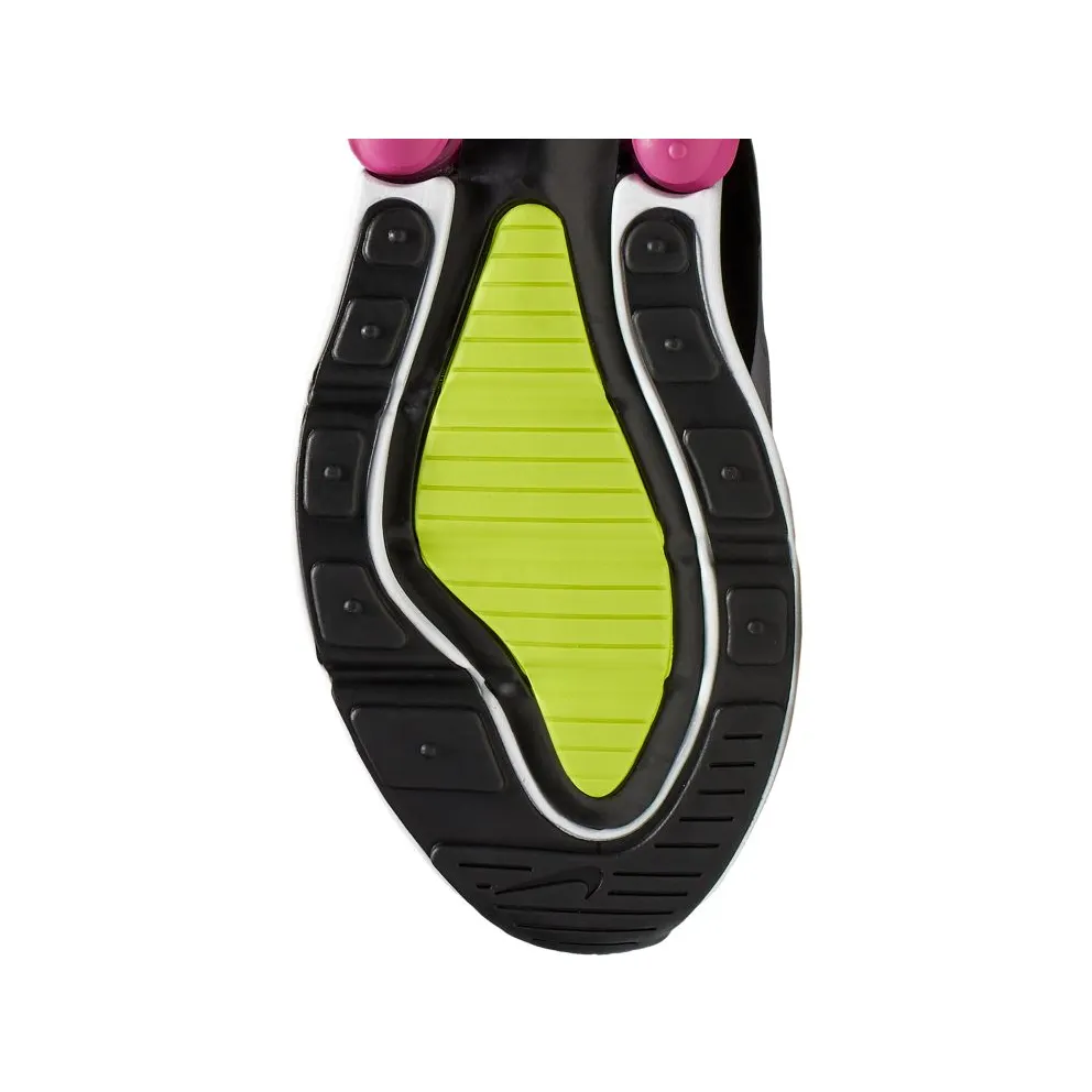 Nike Air Max 270 White Black Laser Fuchsia Volt (GS) White/Black-Laser Fuchsia-Volt (943345-102)