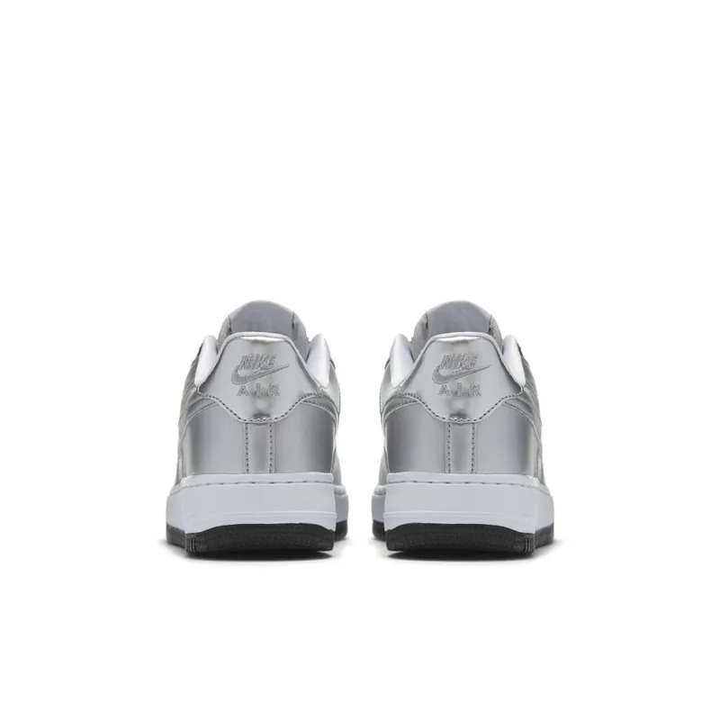 Nike  Air Force 1 Low Metallic Silver (GS) Metallic Silver/White-Black (877083-001)