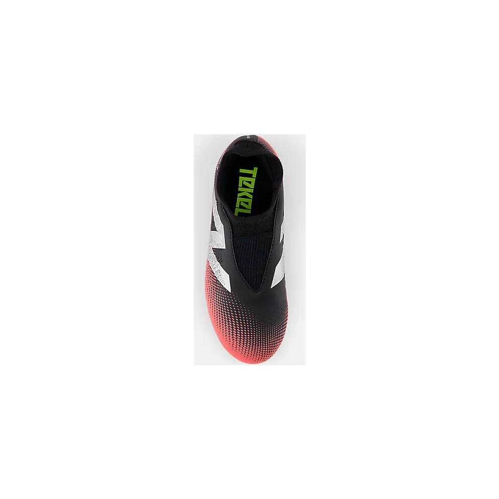 New Balance Tekela Magique V4+ Junior FG Black Energy Red Metallic Silver (GS/PS) (SJT3FR45)