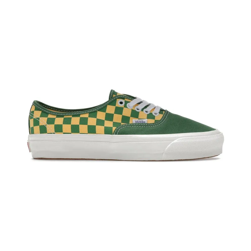 Vans Premium Authentic Fairway Green Yellow Checkerboard (VN000EBNBR1)