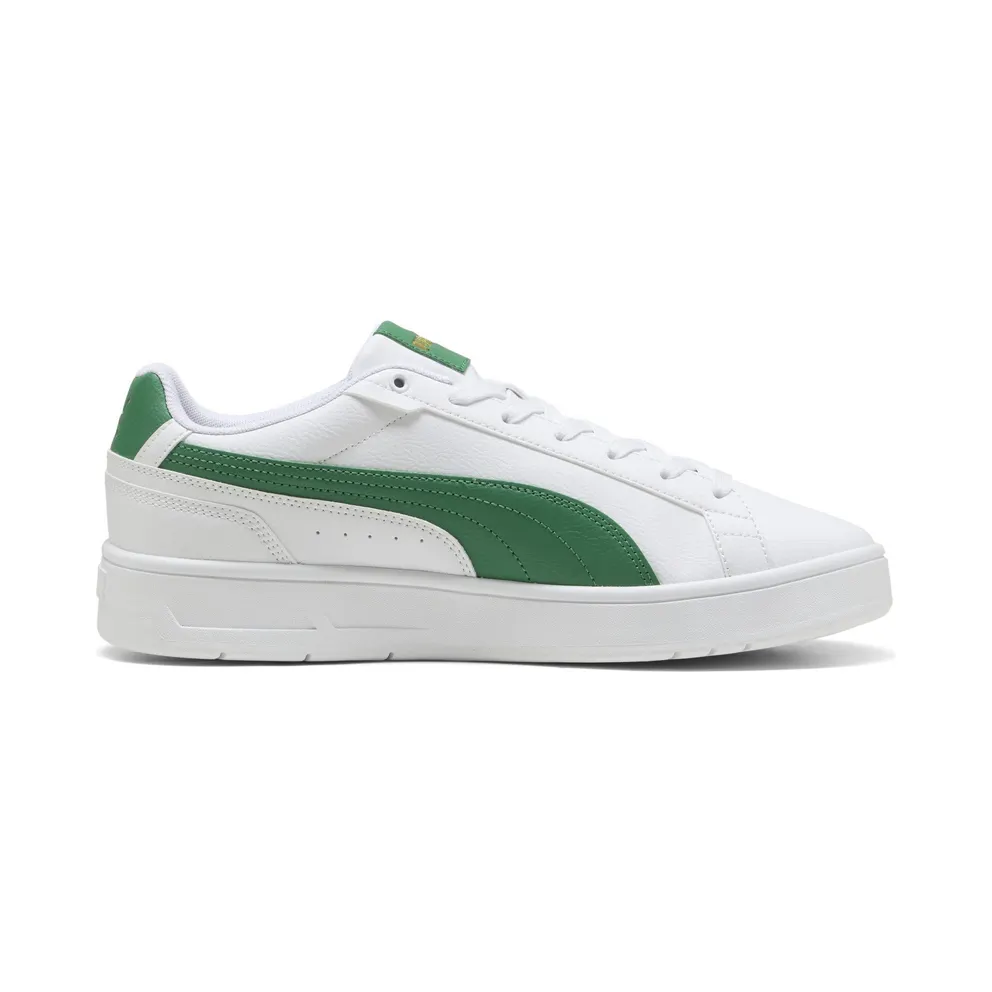 Puma Court Classico “Puma White / Archive Green / Puma Gold” (400284_02)