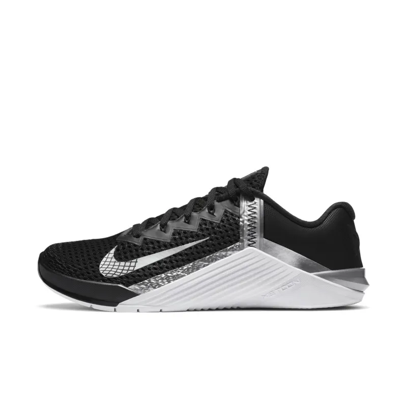 Nike Metcon 6 Black Metallic Silver (W) Black/Metallic Silver-Metallic Silver (AT3160-010)