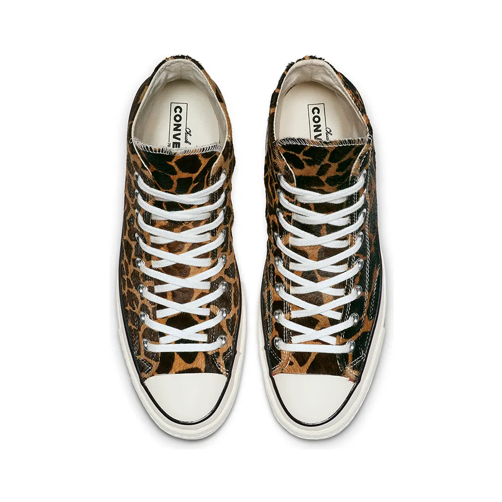 Converse Chuck Taylor All-Star 70s Hi Pony Hair Cheetah Brown/Tan-Egret (164590C)