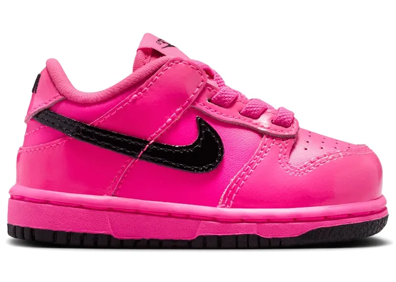Nike Dunk Low SE Pink Blast Black Patent (IV2593-600)