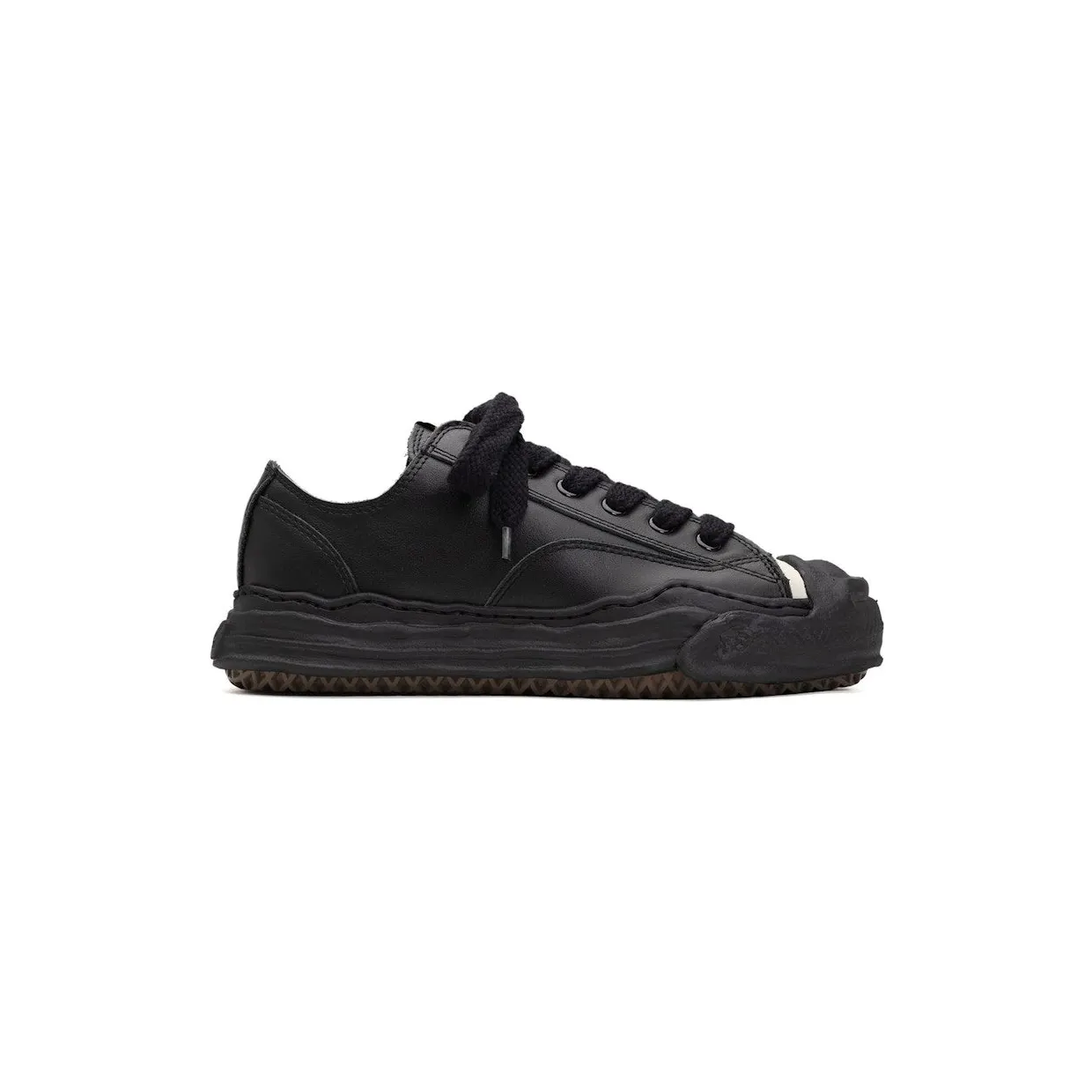 Maison Mihara Yasuhiro Hank OG Sole Leather Low Black (A05FW704-BLK)