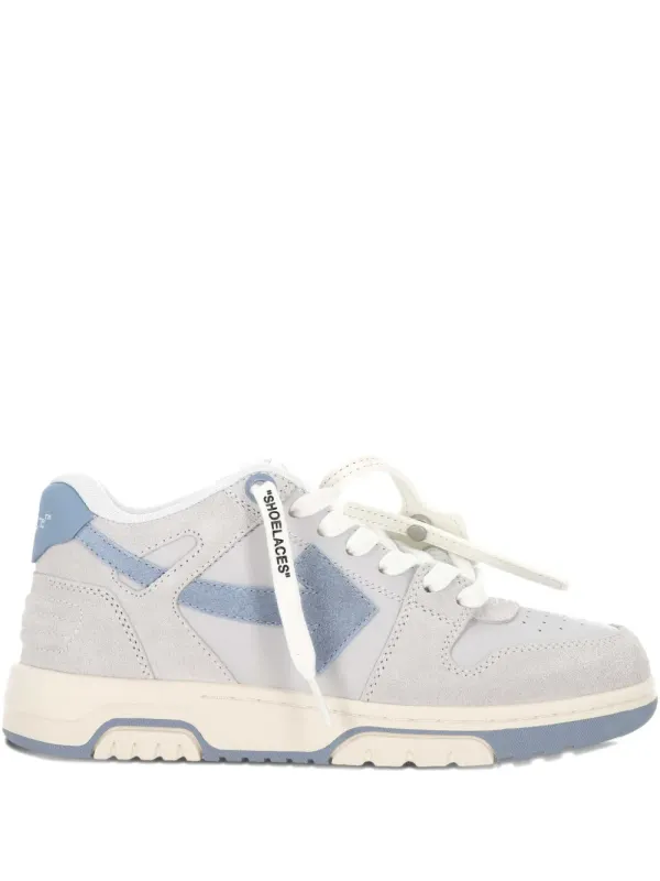 Off-White Wildleder- mit Pfeil-Logo – Grey (OWIA259F25LEA0050642)