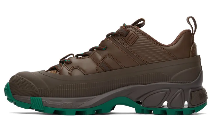 Burberry Brown & Green Arthur Sneakers (8045701) (3)