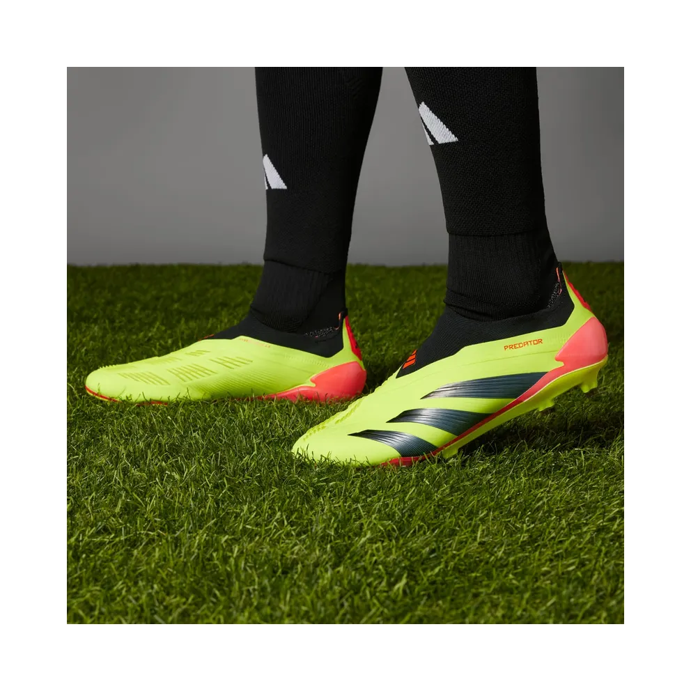 adidas Predator 24 Elite Laceless FG Team Solar Yellow Core Black Solar Red (IE2366)