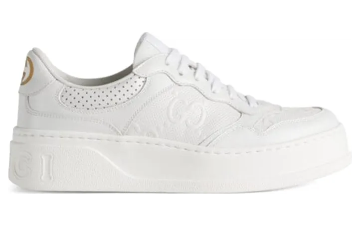 Gucci GG Embossed White Leather (670408 1XL10 9014)