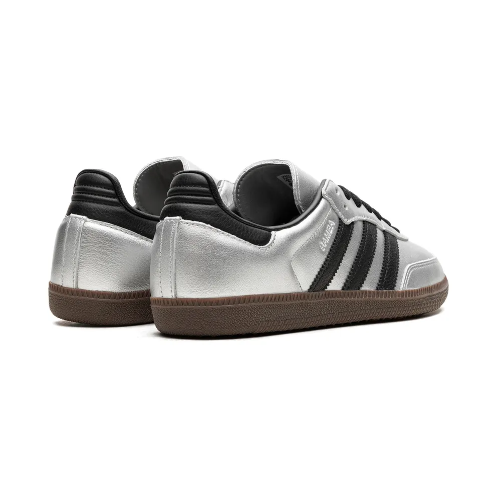 Adidas Samba OG “Silver Metallic Black Gum” (JI4218)