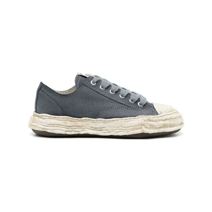 Maison Mihara Yasuhiro Peterson 23 OG Sole Canvas Low Garment Dyed Black (A12FW706-BLKWHT)