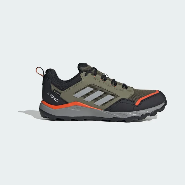 adidas Tracerocker 2.0 Gore-tex Trail Running “Olive Strata / Charcoal Solid Grey / Semi Impact Orange” (JI1305)