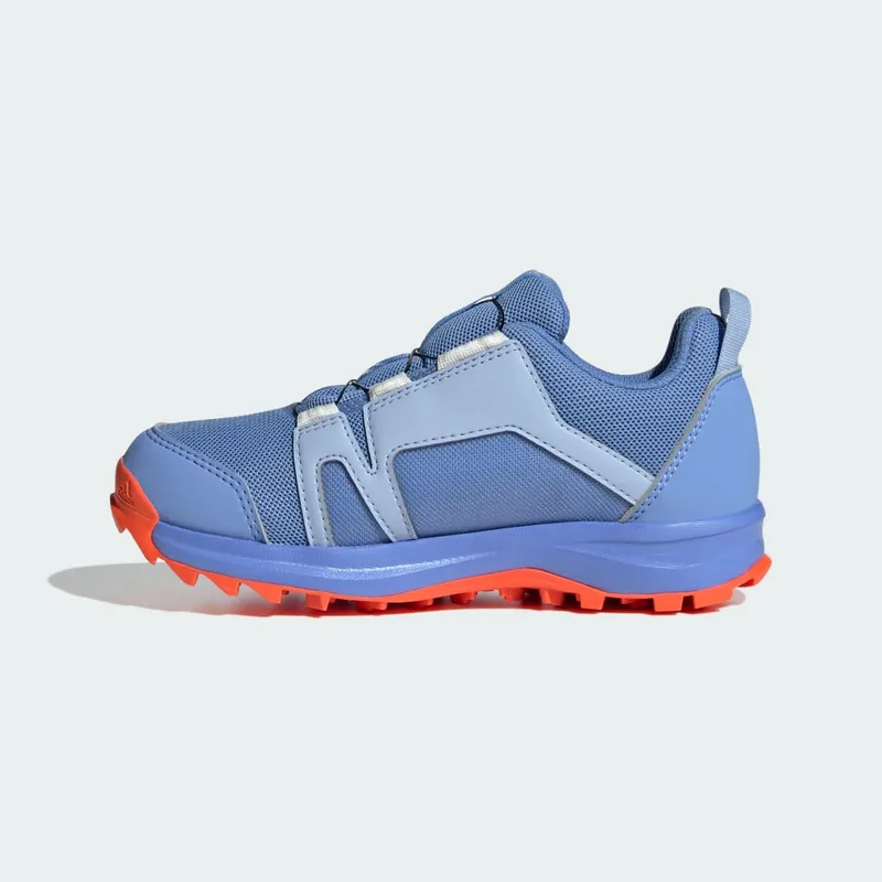 adidas Terrex Agravic BOA RAIN.RDY Trail Running Blue Dawn / Cloud White / Impact Orange (HQ3498)