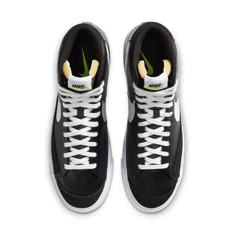 Nike Blazer Mid 77 Black Reverse Logo – “Black / Sail / White / Volt” (DA4651-001)