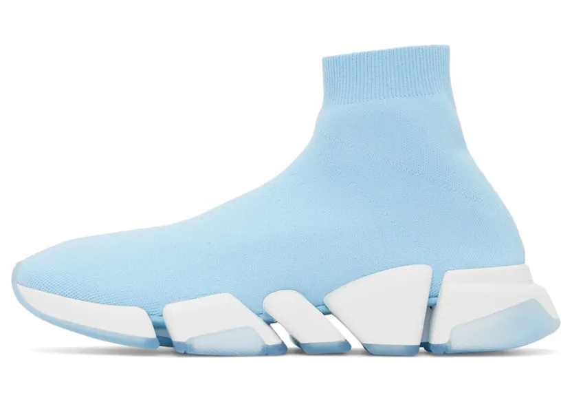 Balenciaga Blue Speed 2.0 Sneakers (654020-W2DI2-4190) (3)