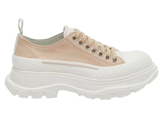 Alexander McQueen Tread Slick Low Lace Up Blush Bone (697072W4TGS5375)