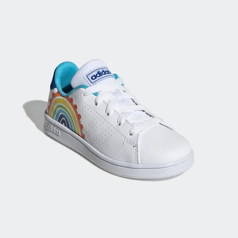 Adidas Advantage Lifestyle Court Lace Cloud White / Royal Blue / Bright Cyan (GW2000)