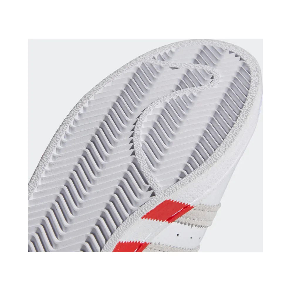 Adidas Superstar Cloud White / Grey One / Vivid Red (GY0995)