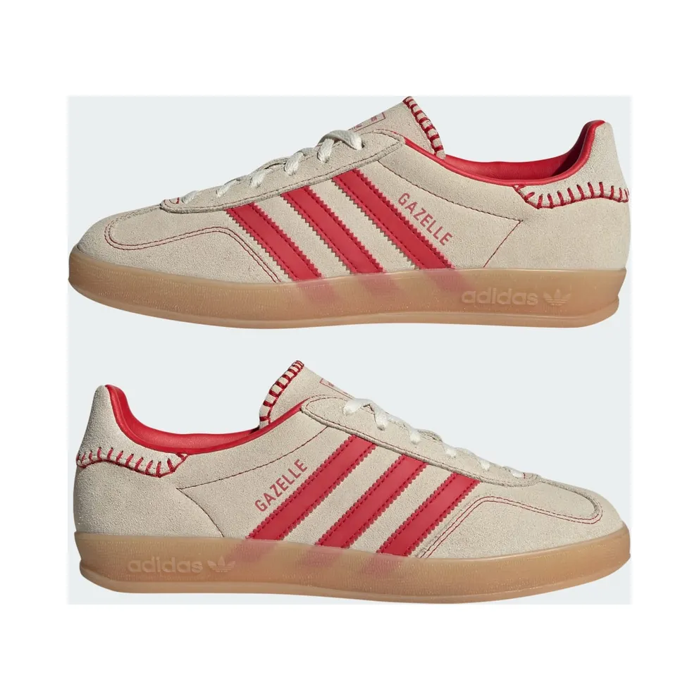 adidas Gazelle Indoor Beige Better Scarlet (JS1402)